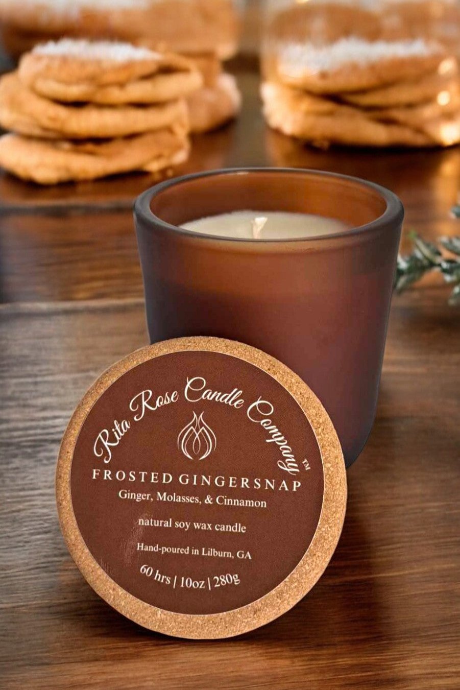 Frosted Gingersnap, Lux Amber, 10oz