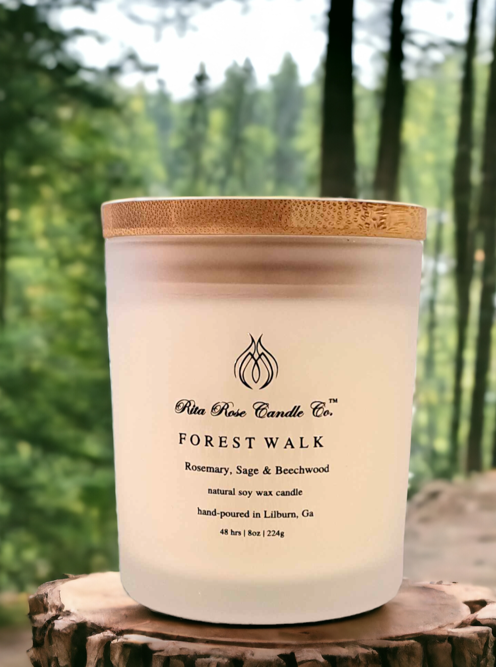 Forest Walk, White Frosted, 8oz