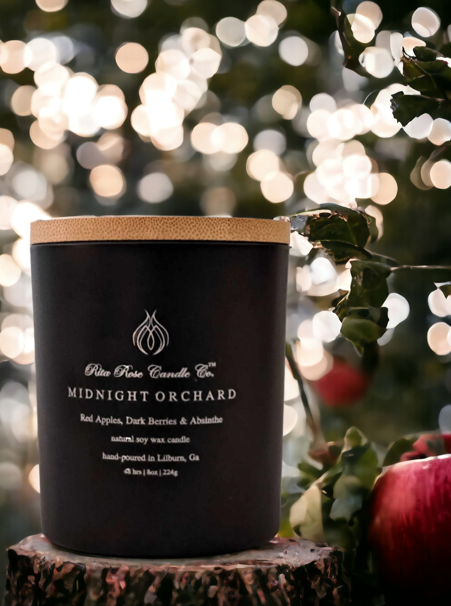 Midnight Orchard, Black Frosted, 8oz